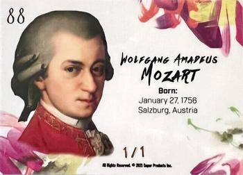 2021 Pieces of the Past Historical Edition - Colorways Cracked Ice Gold #88 Wolfgang Amadeus Mozart Back