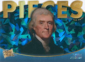 2021 Pieces of the Past Historical Edition - Die Cuts Cracked Ice Blue #135 Thomas Jefferson Front