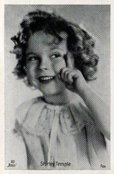 1935 Trumpf Coffee Film Stars #83 Shirley Temple Front