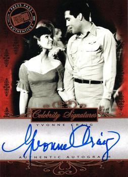 2008 Press Pass Elvis by the Numbers - Celebrity Signatures Bronze #CS-YC Yvonne Craig Front