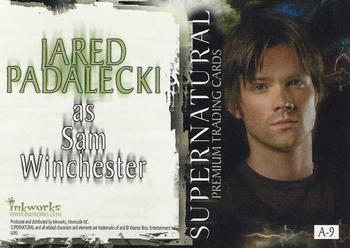 2007 Inkworks Supernatural Season 2 - Autographs #A9 Jared Padalecki Back