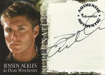 2007 Inkworks Supernatural Season 2 - Autographs #A10 Jensen Ackles Front