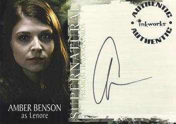 2007 Inkworks Supernatural Season 2 - Autographs #A14 Amber Benson Front
