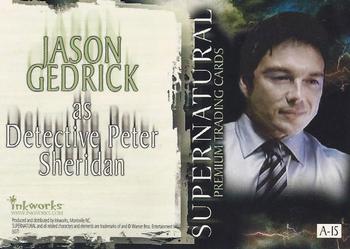 2007 Inkworks Supernatural Season 2 - Autographs #A15 Jason Gedrick Back