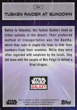 2022 Topps Chrome Star Wars Galaxy #26 Tusken Raider at Sundown Back