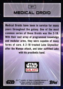 2022 Topps Chrome Star Wars Galaxy #27 Medical Droid Back