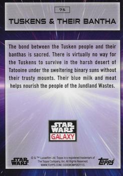 2022 Topps Chrome Star Wars Galaxy #75 Tuskens & Their Bantha Back