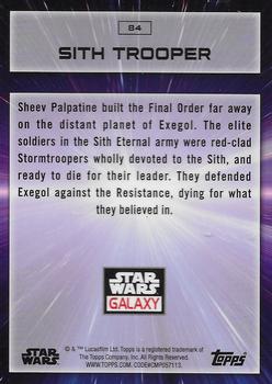 2022 Topps Chrome Star Wars Galaxy #84 Sith Trooper Back