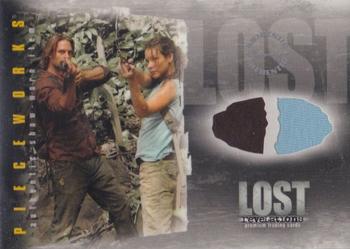 2006 Inkworks Lost Revelations - Pieceworks #PW-9 Josh Holloway / Evangeline Lilly Front