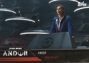 2022 Topps Now Star Wars: Andor Trailer #4 Mon Mothma Front