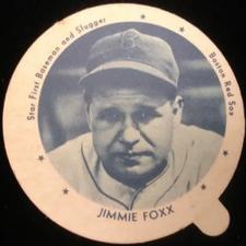 1938 Dixie Cup Lids Movie Stars (F5-4) #NNO Jimmie Foxx Front