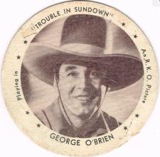 1939 Dixie Cup Lids Movie Stars (F5-5) #NNO George O'Brien Front