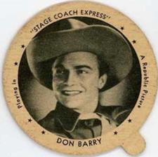 1942 Dixie Cup Lids Movie Stars (F5-8) #NNO Don Barry Front