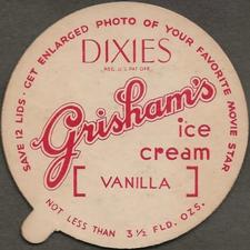 1942 Dixie Cup Lids Movie Stars (F5-8) #NNO Betty Grable Back
