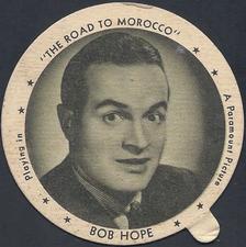 1942 Dixie Cup Lids Movie Stars (F5-8) #NNO Bob Hope Front