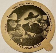 1942 Dixie Cup Lids Movie Stars (F5-8) #NNO The Rough Riders Front
