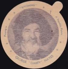 1947 Dixie Cup Lids Movie Stars (F5-13) #NNO Gabby Hayes Front