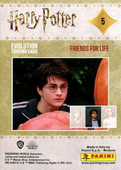 2021 Panini Harry Potter Evolution #5 Friends for Life Back
