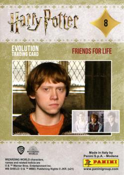 2021 Panini Harry Potter Evolution #8 Friends for Life Back