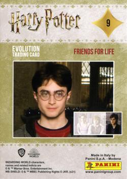 2021 Panini Harry Potter Evolution #9 Friends for Life Back
