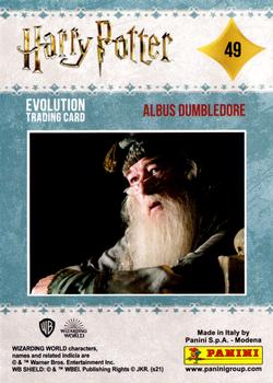 2021 Panini Harry Potter Evolution #49 Albus Dumbledore Back