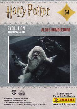 2021 Panini Harry Potter Evolution #54 Albus Dumbledore Back