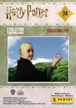 2021 Panini Harry Potter Evolution #74 Draco Malfoy Back