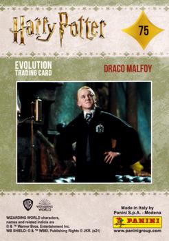 2021 Panini Harry Potter Evolution #75 Draco Malfoy Back