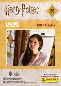 2021 Panini Harry Potter Evolution #89 Ginny Weasley Back