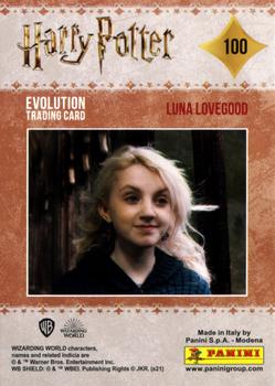 2021 Panini Harry Potter Evolution #100 Luna Lovegood Back