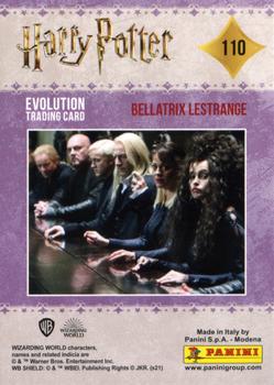 2021 Panini Harry Potter Evolution #110 Bellatrix Lestrange Back
