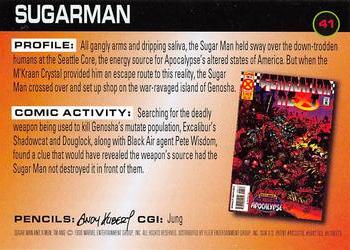 1996 Fleer X-Men International #41 Sugar Man Back