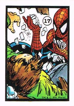1991 Comic Images Spider-Man Webs Trading Stickers #17 Spider-Man Front