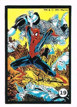 1991 Comic Images Spider-Man Webs Trading Stickers #19 Spider-Man Front