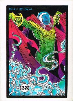 1991 Comic Images Spider-Man Webs Trading Stickers #22 Mysterio Front