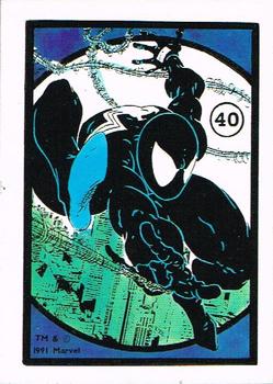 1991 Comic Images Spider-Man Webs Trading Stickers #40 Symbiote Front