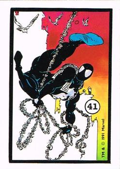 1991 Comic Images Spider-Man Webs Trading Stickers #41 Symbiote Front