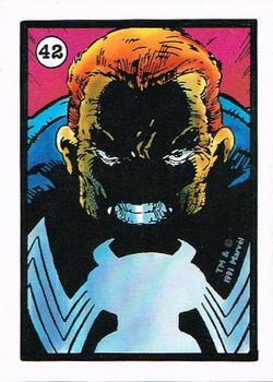 1991 Comic Images Spider-Man Webs Trading Stickers #42 Eddie Brock Front