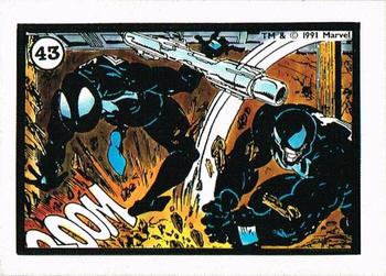 1991 Comic Images Spider-Man Webs Trading Stickers #43 Symbiote / Venom Front