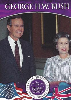 2022 Merrick Mint Queen Elizabeth II 13 Presidents #8 George H.W. Bush / Queen Elizabeth II Front