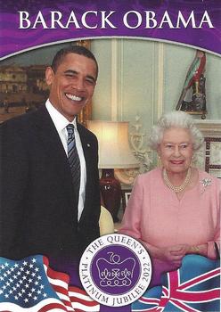 2022 Merrick Mint Queen Elizabeth II 13 Presidents #11 Barack Obama / Queen Elizabeth II Front