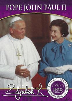 2022 Merrick Mint Queen Elizabeth II Five Popes #3 Pope John Paul II / Queen Elizabeth II Front