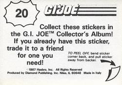 1987 Hasbro G.I. Joe #20 Dr. Mindbender Back