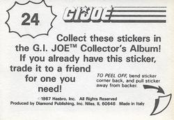 1987 Hasbro G.I. Joe #24 Zartan Back