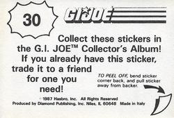 1987 Hasbro G.I. Joe #30 Flint Back
