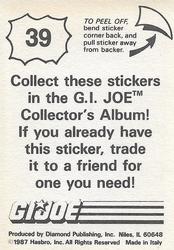 1987 Hasbro G.I. Joe #39 General Hawk Bio Back