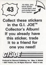 1987 Hasbro G.I. Joe #43 Sci-Fi Bio Back