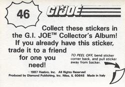 1987 Hasbro G.I. Joe #46 Car Dust Off Back