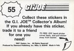 1987 Hasbro G.I. Joe #55 Pinned Down Back