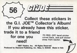 1987 Hasbro G.I. Joe #56 Dial Tone and Cross-Country Back